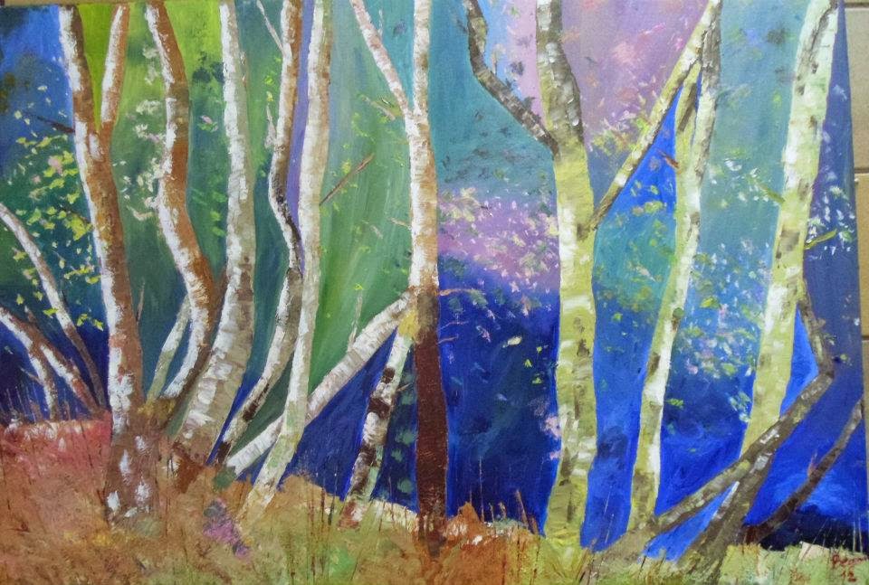 El bosque por los ojos de Mamen · 100 × 70 cm · Óleo sobre lienzo