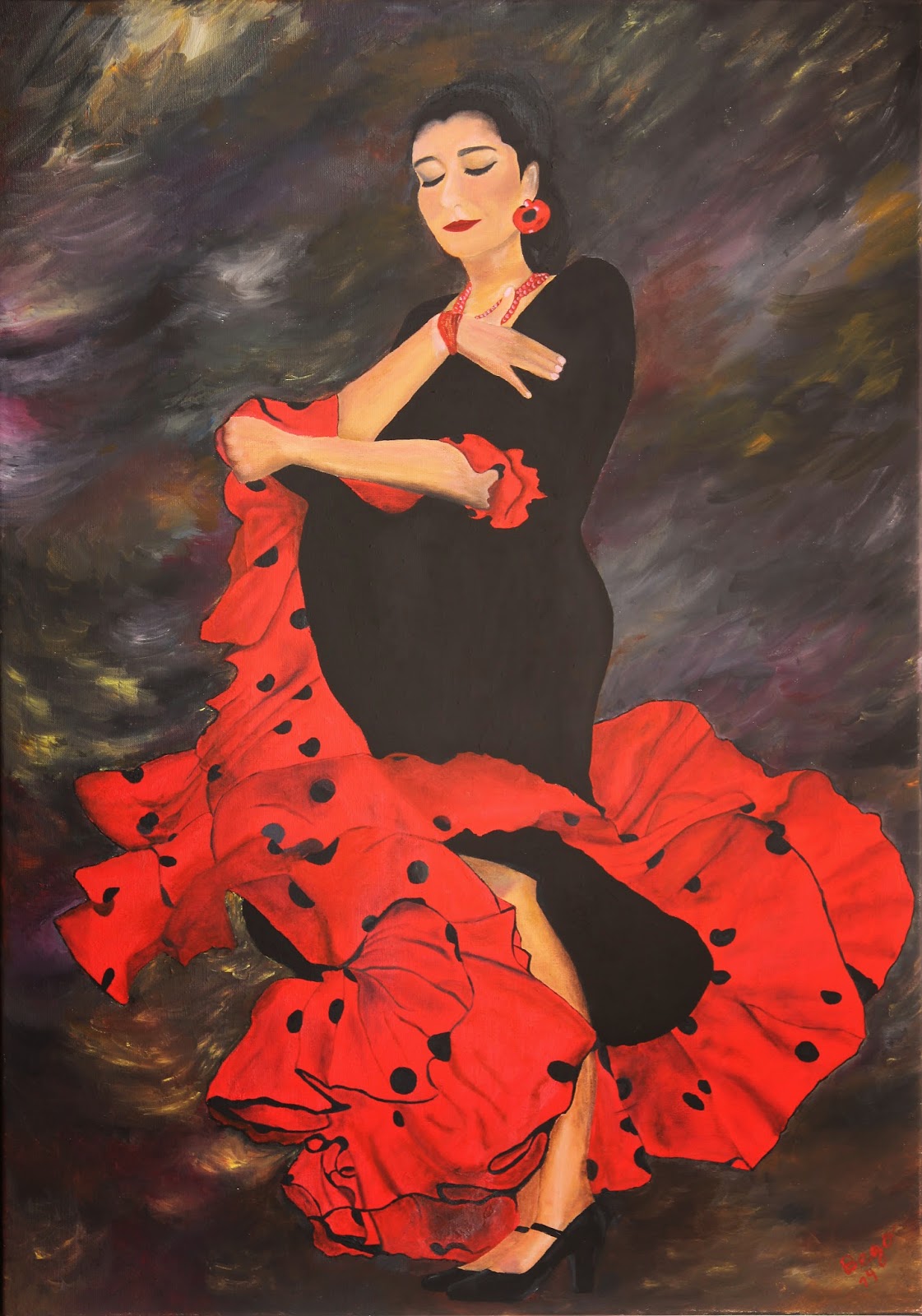 Para Melissa · 70 × 100 cm · Óleo sobre lienzo