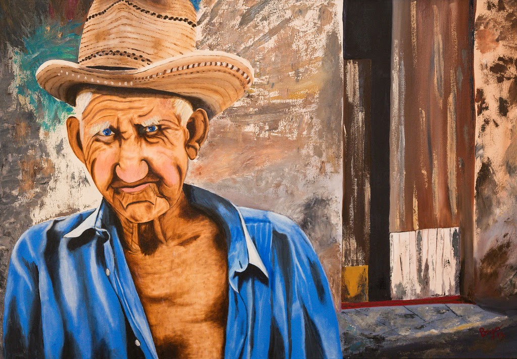 Recuerdos a M.A.R.S., mi amigo · 120 × 80 cm · Óleo sobre lienzo
