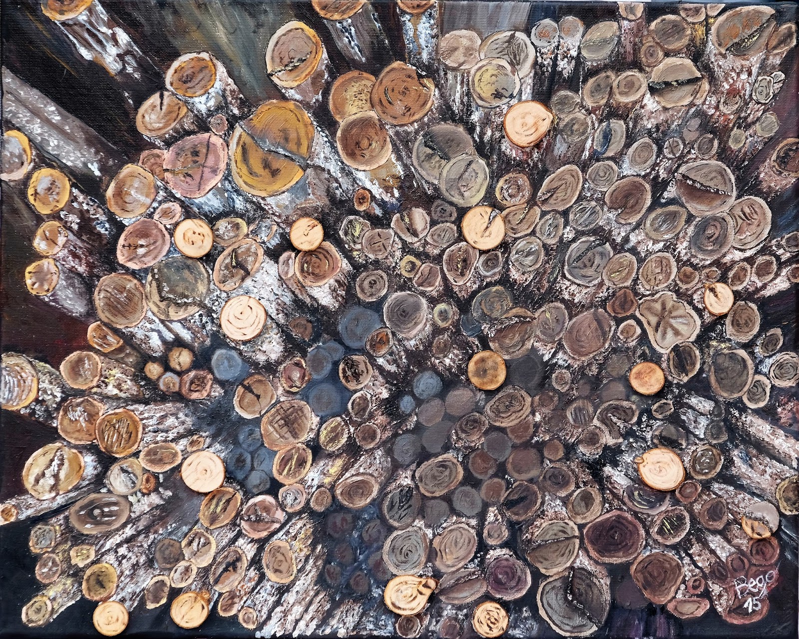 Forest · 40 × 30 cm · Óleo sobre lienzo
